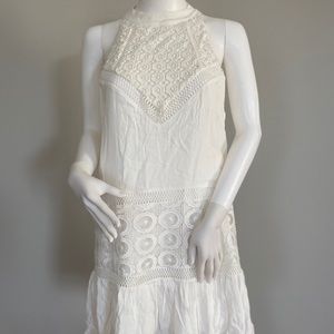 Lovers + Friends Crochet Design High Neck Dress